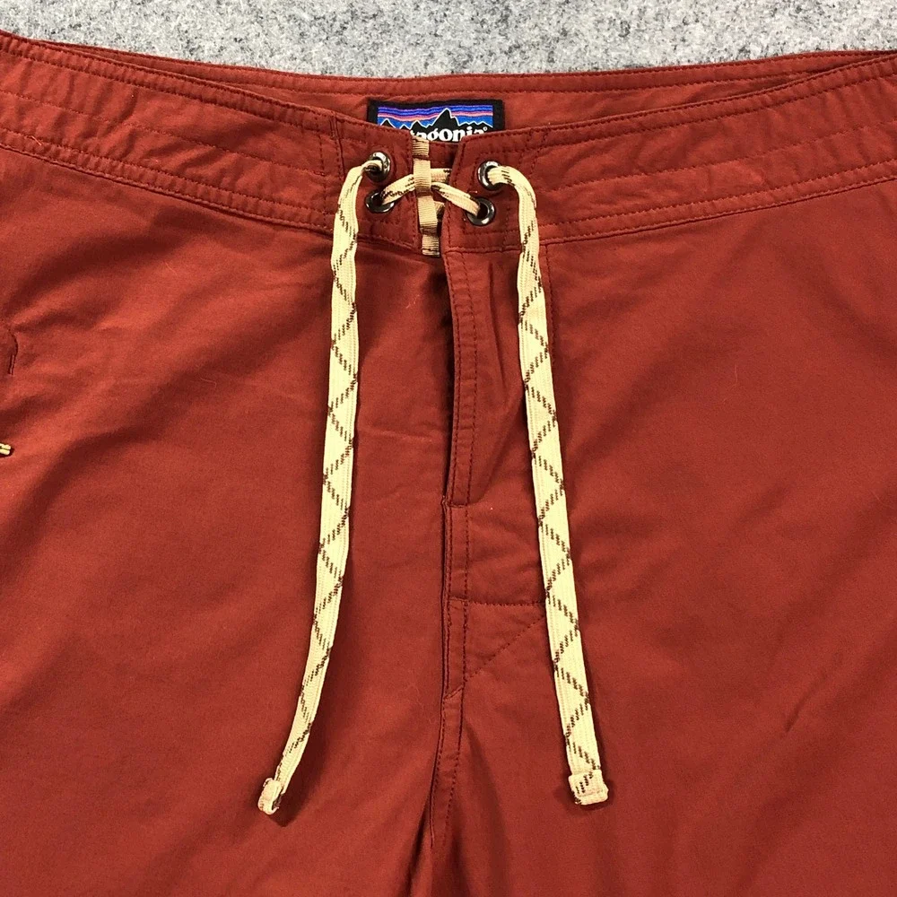 Patagonia Mens Board Shorts 38 Stretch Planing 10in Inseam Burnt Orange
